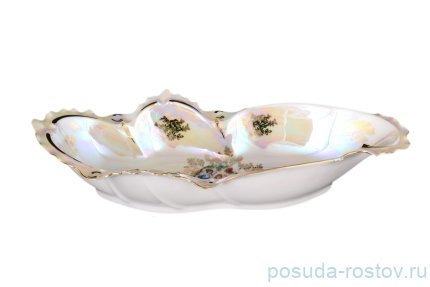 Салатник 30 см &quot;Корона /Мадонна перламутр&quot; / 087393
