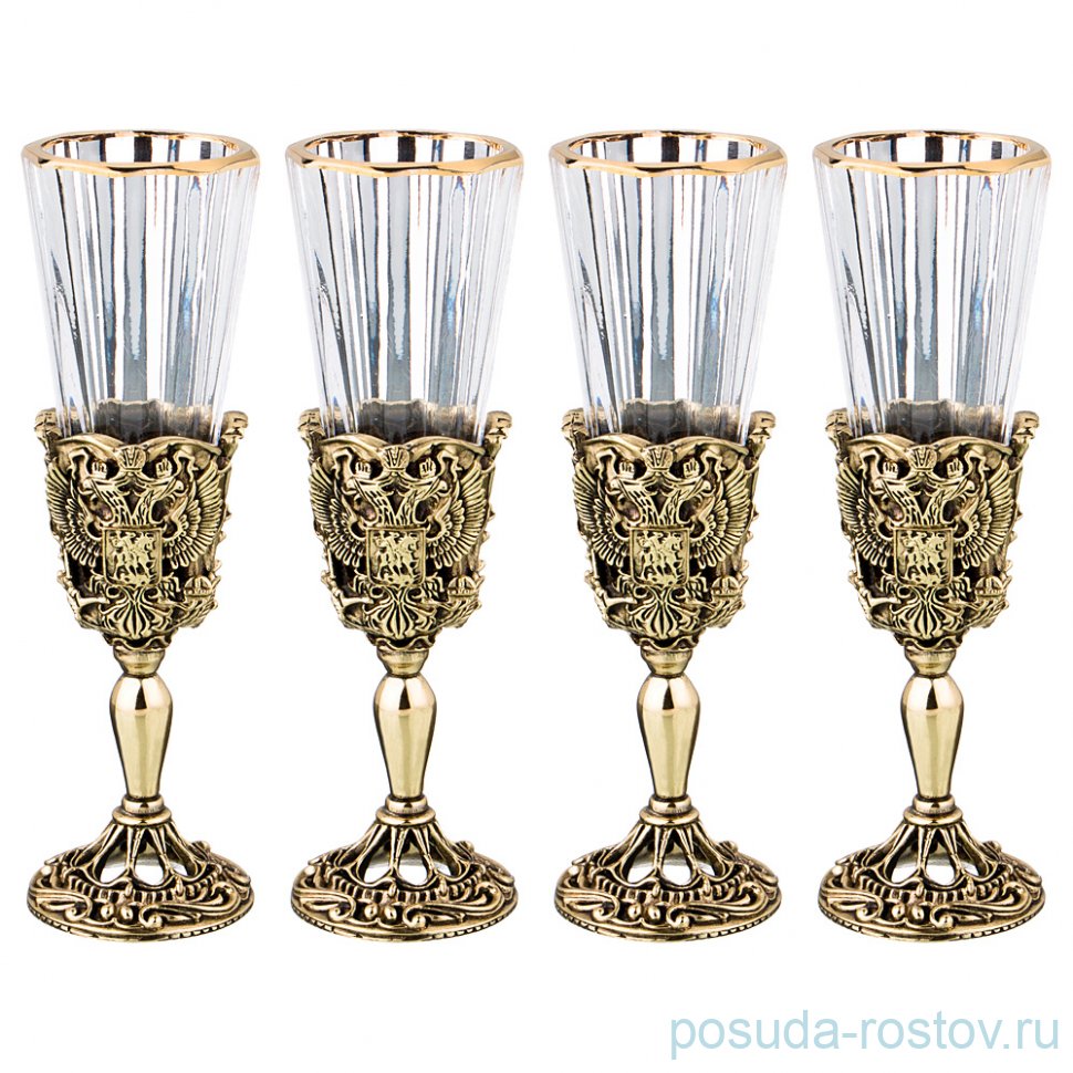 Рюмки 50 мл 4 шт "Гербовый" / 268891