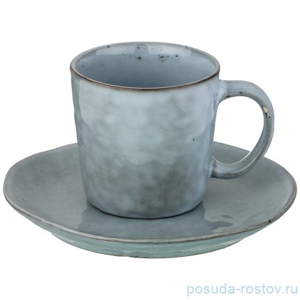 Набор чайных пар 6 шт &quot;серый&quot; / 193584