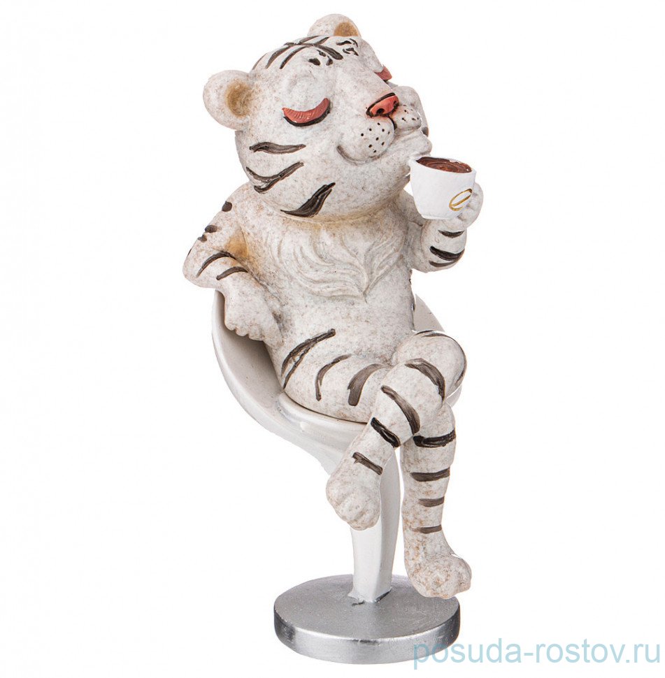Фигурка 11 х 10 х 19,5 см белая "Тигруля" / 268802