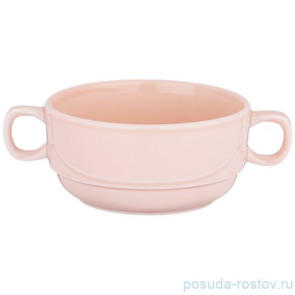 Бульонница 380 мл &quot;Tint /Розовый&quot; (6шт.) / 263522