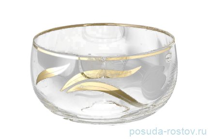 Салатник 22 см &quot;Матовый тюльпан /золото&quot; / 086976