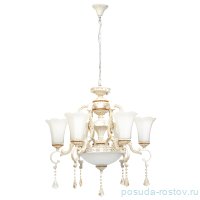 Люстра 8 рожковая белые плафоны &quot;Эллада&quot; d- 75 см, h- 77 см / 069839