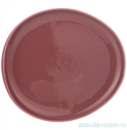 Тарелка 27 х 25 см овальная &quot;Fusion /Брусничный&quot; (2шт.) / 210400