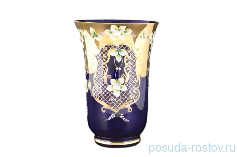 Ваза для цветов 30 см "Лепка синяя"  / 087284