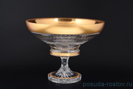 Фруктовница 30 см н/н &quot;Bohemia gold /Матовое золото&quot; / 115921