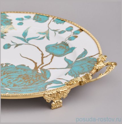 Блюдо 38 х 31 х 5,5 см овальное с ручками н/н / 368908