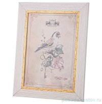 Фоторамка 15 х 21 см /рамка жемчуг с золотом / 330306