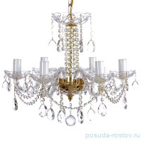 Люстра 6 рожковая хрусталь &quot;Роял&quot; h-55 см, диаметр-52 см, вес 6 кг / 034412