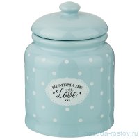 Банка для сыпучих продуктов 800 мл 11 х 15.5 см &quot;Милый прованс /Голубой&quot; / 207003