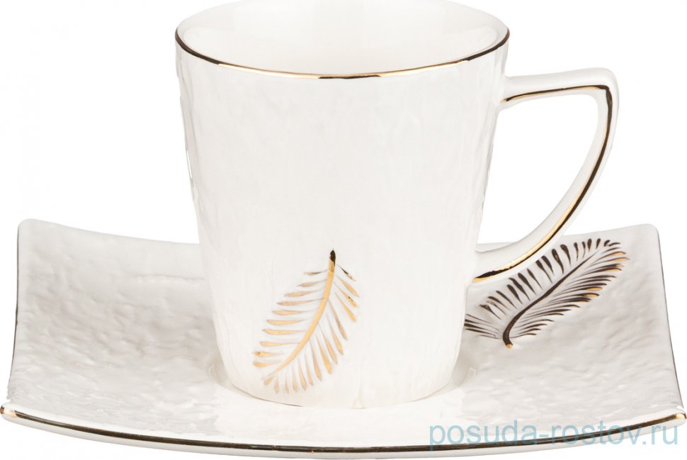 Кофейная пара 125 мл 1 шт "Перо" / 207361