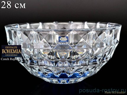 Ваза для фруктов 28 см &quot;Диаманд /Синее дно&quot; / 075754