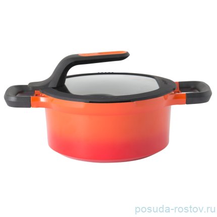 Кастрюля 20 см с крышкой 2,8 л &quot;Gem red&quot; / 162371
