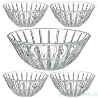 Набор салатников 5 предметов (1,6 л + 4 шт по 300 мл) &quot;Lines&quot; / 341449