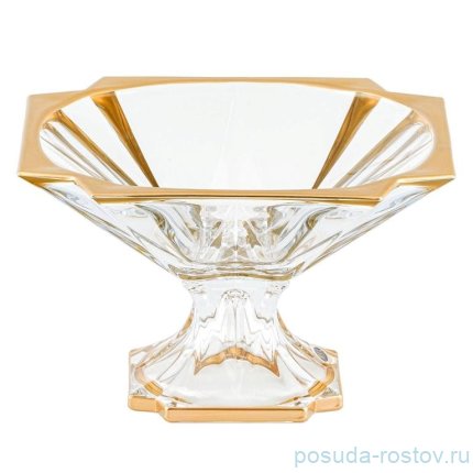 Ваза для фруктов 33 см н/н &quot;Метрополитэн /золото&quot; AS Crystal / 341908
