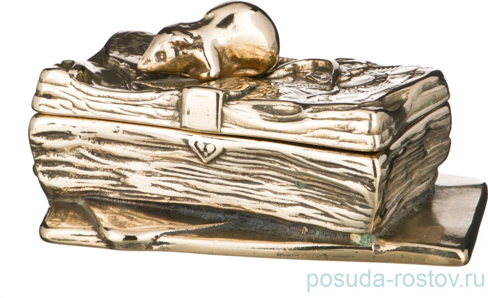 Шкатулка 8 х 5 см "Сундучок с мышкой /"Stilars" / 198576 Шкатулка 8 х 5 см "Сундучок с мышкой /"Stilars" / 198576