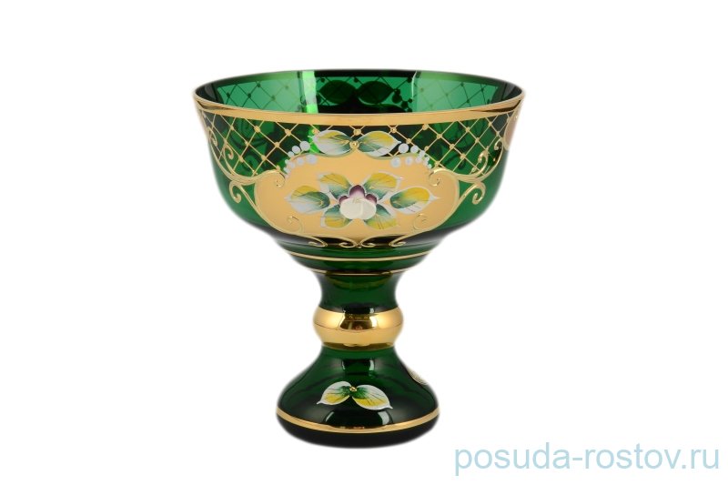 Конфетница 13 см н/н "Лепка зеленая /сеточка /И-В" / 096696