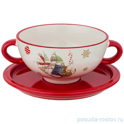 Бульонная пара 650 мл &quot;Зимняя забава&quot; / 215212