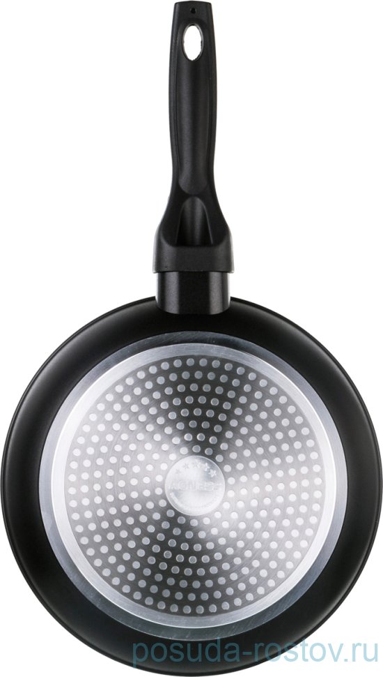 Сковорода 24 см антипригарное покрытие Teflon Profile чёрная "Agness" / 196361