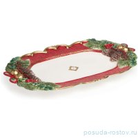 Блюдо 47,5 х 29 х 5,5 см прямоугольное &quot;Шишки&quot; / 379184