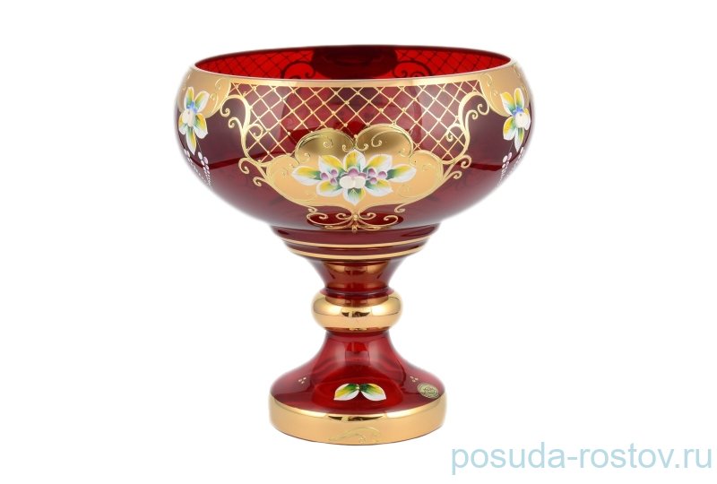 Ваза для фруктов 26 см н/н "Лепка красная /9823" И-В / 097879