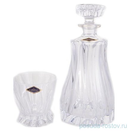 Набор для виски 7 предметов (графин 650 мл + 6 стаканов по 280 мл) &quot;Plantica /Без декора&quot;  / 133316