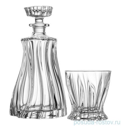 Набор для виски 7 предметов (графин 650 мл + 6 стаканов по 280 мл) &quot;Plantica /Без декора&quot;  / 133316