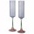 Бокалы для шампанского 175 мл 2 шт "Colors" / 343558
