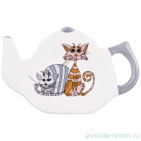 Подставка под чайный пакетик 11 х 7 х 2 см &quot;Озорные коты&quot; / 187494