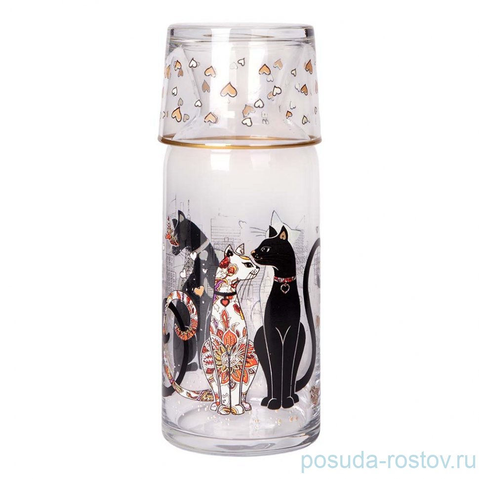 Графин с крышкой/стаканом парижские коты 700мл / 362535 Графин с крышкой/стаканом парижские коты 700мл / 362535