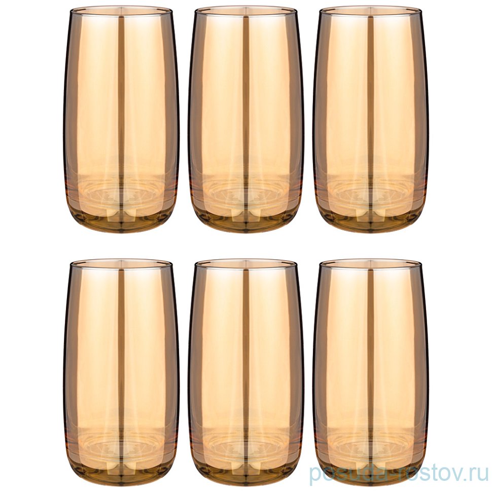 Стаканы для воды 330 мл 6 шт "гречишный мед" / 252591