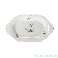 Блюдо 28 см овальное &quot;Ивона /Гуси&quot; / 155773