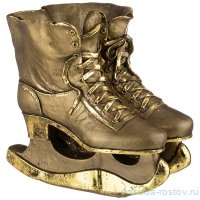 Кашпо 24 см &quot;Коньки&quot; /бронза с позолотой / 273644
