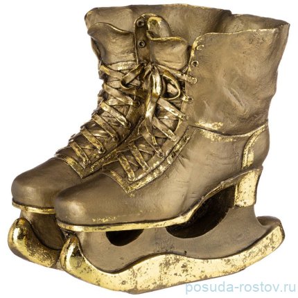 Кашпо 24 см &quot;Коньки&quot; /бронза с позолотой / 273644