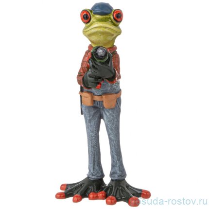 Фигурка декоративная лягушка 8,2х8,2х16,5 см / 345689