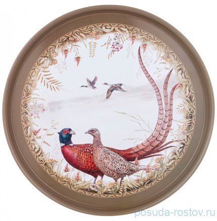 Поднос 33 х 2,1 см сервировочный &quot;Охота&quot; / 310732