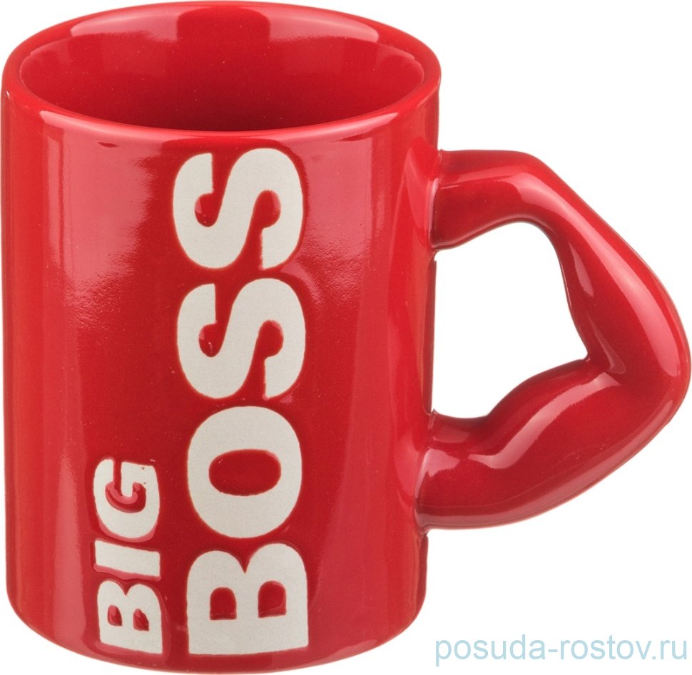 Кружка 500 мл красная "big boss" / 192165