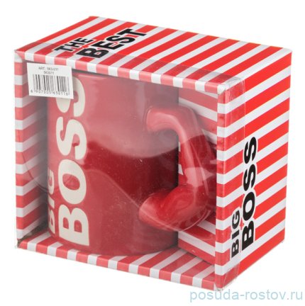 Кружка 500 мл красная &quot;big boss&quot; / 192165