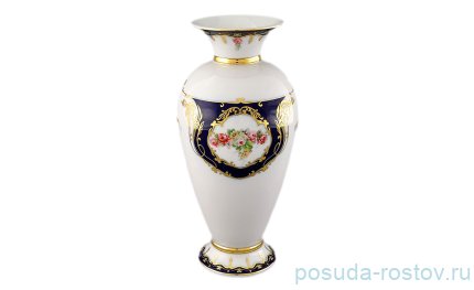 Ваза для цветов 30 см &quot;Соната /Роза /Кобальт&quot; / 158085