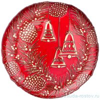 Блюдо 32 см круглое &quot;Celebration red&quot; / 332122