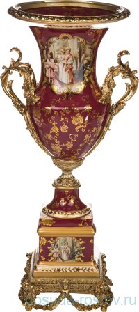 Ваза для цветов 82 см н/н бордовая &quot;lefard&quot; / 197550