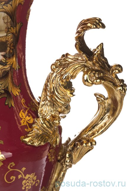 Ваза для цветов 82 см н/н бордовая &quot;lefard&quot; / 197550