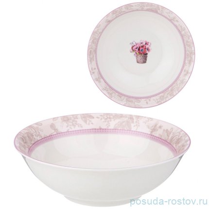 Тарелка 650 мл глубокая &quot;Тюльпаны&quot; / 338170