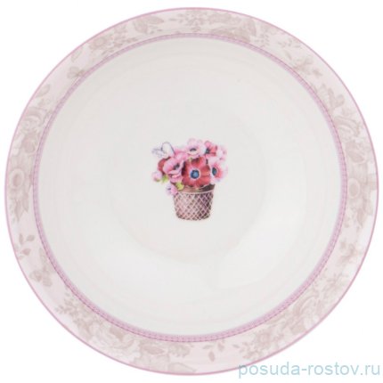 Тарелка 650 мл глубокая &quot;Тюльпаны&quot; / 338170