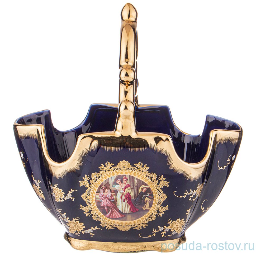 Корзинка 20 х 25 см "кобальт /светское общество" / 251176