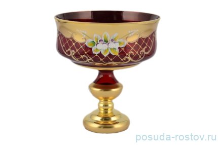 Ваза для конфет 17 см н/н &quot;Лепка красная /6888&quot; B-L / 097889