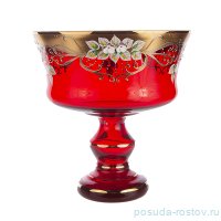 Ваза для фруктов 24 см н/н &quot;Лепка красная&quot; / 155049