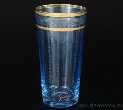 Стаканы для воды 400 мл 6 шт аквамариновые &quot;Джайф /437877&quot; / 026432
