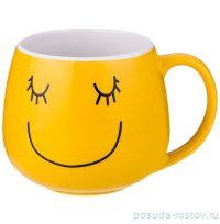 Кружка 350 мл жёлтая &quot;Весёлый смайлик&quot; / 187038