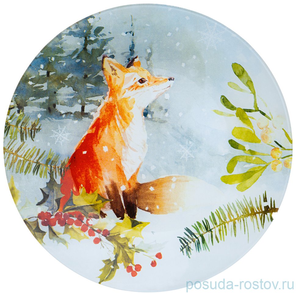 Тарелка 25 см "Зимняя сказка /Лиса" / 268467